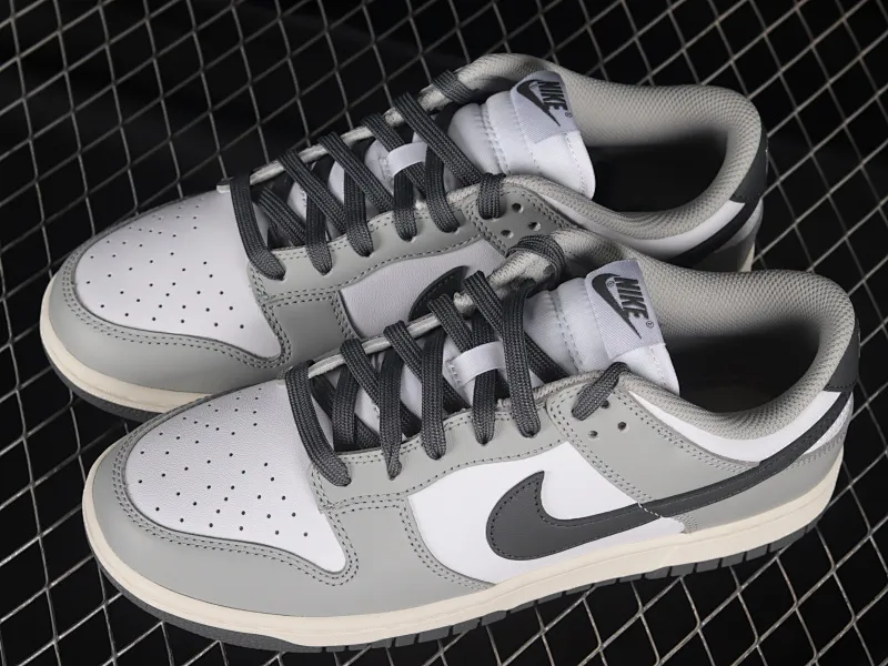 All categories Nk SB Dunk series Nk SB Dunk Low low-top sneakers M version pure original Nk Dunk Low "Light Smoke Grey" white gray SB low-top sports and leisure sneakers DD1503-117